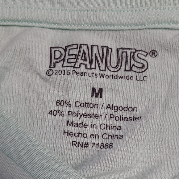 Peanuts Mint Green Snoopy 'K. Bye' T-Shirt - Picture 3 of 4